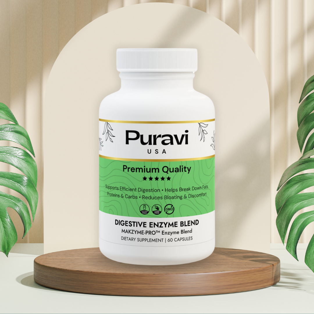 Puravi USA - Digestive Enzyme Blend  (60 Capsules)