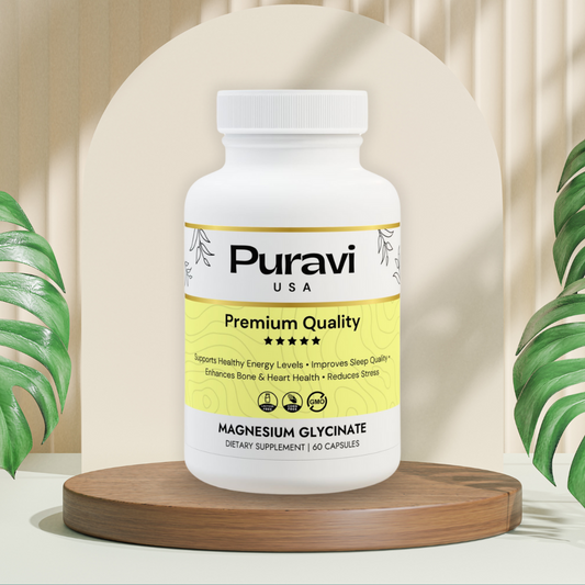 Puravi USA - Magnesium Glycinate (60 Capsules)